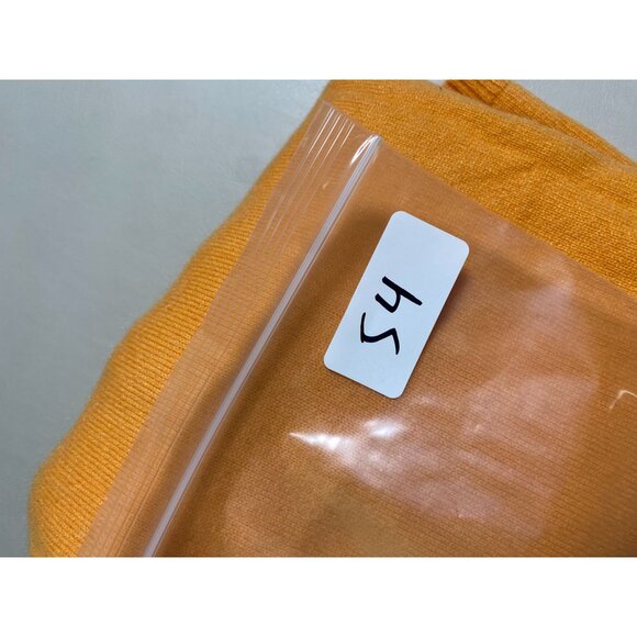 Lands End Cashmere Short Sleeve Sweater Top Size Large Orange Soft Cozy - Picture 9 of 14